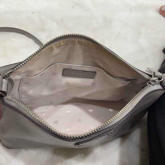 Kate Spade Gray Leather Crossbody Bag - Picture 3 of 5